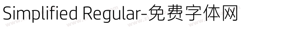 Simplified Regular字体转换